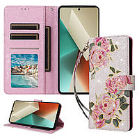 Чохол-книжка Color Book Leather для Xiaomi Redmi Note 13 Pro 5G / Poco X6 5G Rose Flowers