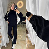 Жіночий вельветовий костюм кофта і штани, фото 7