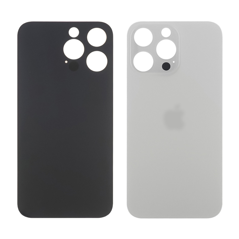 Задне скло корпуса для Apple iPhone 14 Pro Silver (белое) маленький вирез под камеру, фото 1
