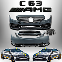 Автомобільний машинний комплект рестайлінгу C63 AMG для Мерседес C-клас W205|Mercedes C-class W205 2014-2021р