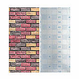 Самоклеючі шпалери 2800х500х1,5мм Червона екатериновлавська цегла (D) SW-00001944, фото 4