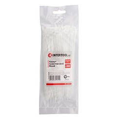 Хомут пластиковий 2,5*150 мм, білий, 100 од. INTERTOOL TC-2515