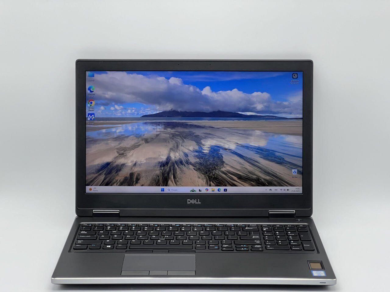 Б/в Ноутбук Dell Precision 7540 15.6" 1920x1080| Core i5-9400H| 16 GB RAM| 480 GB SSD| Quadro T2000 4GB
