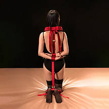 Набір для бондажу UPKO Bondage Fantasy з червоним, бантиками, фото 3