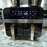 Фритюрниця з двома чашами Rainberg 4200 Вт мультипіч гриль безмасляна 13 л з антипригарним покриттям, фото 5