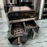 Фритюрниця мультипіч 13 л Rainberg 4200 Вт з 2 антипригарними чашами і таймером без додавання олії, фото 3