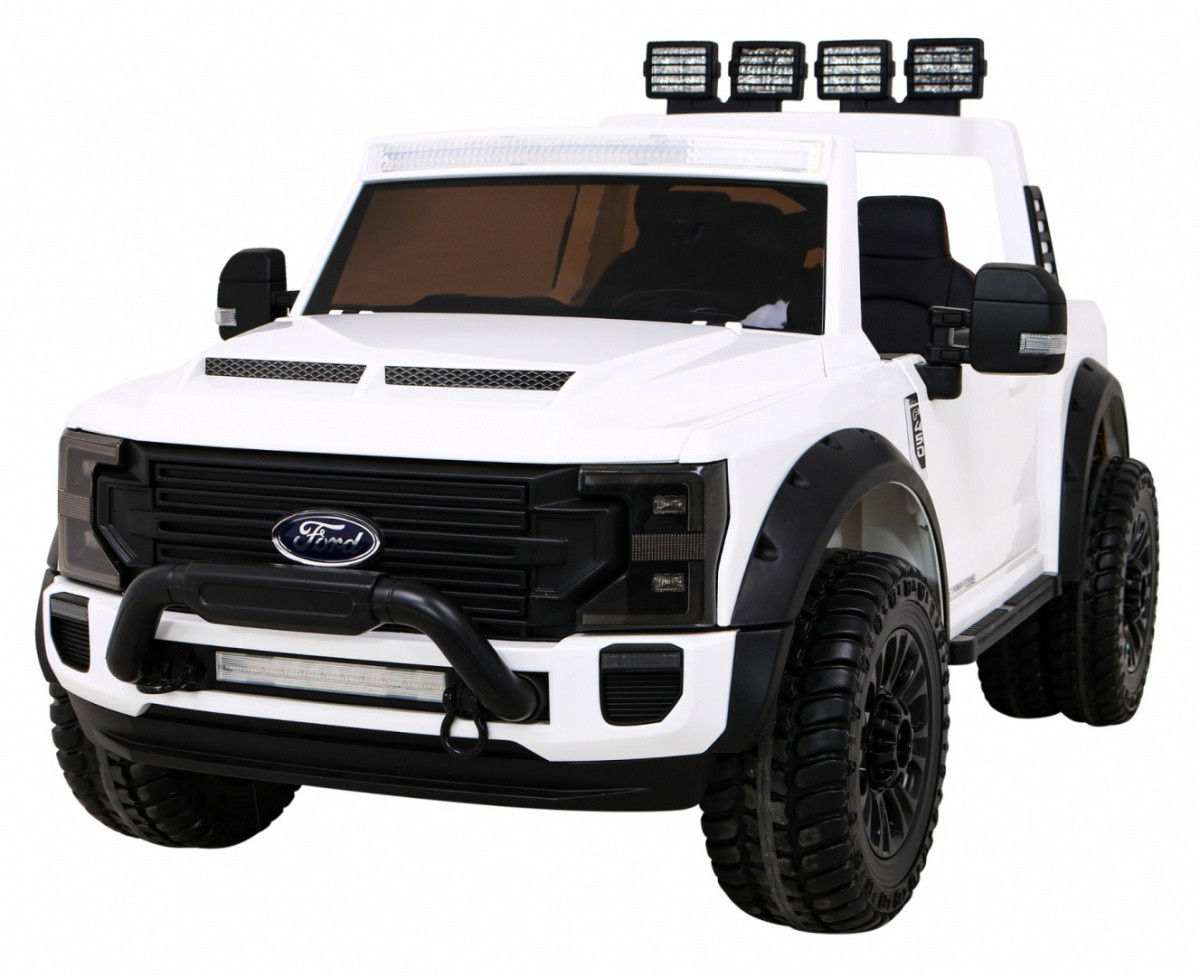 Дитяча акумуляторна машинка Ford Super Duty Біла, фото 1