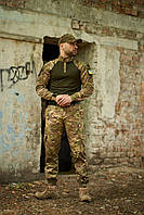 Армійський камуфляжний костюм тактичний Убакс і Штани, Міцна камуфляжна форма мультикам для військовослужбовців ЗСУ