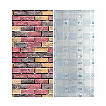 Самоклеючі шпалери 2800х500х1,5мм Червона екатериновлавська цегла (D) SW-00001944, фото 4