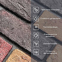 Самоклеючі шпалери 2800х500х1,5мм Червона екатериновлавська цегла (D) SW-00001944, фото 5