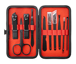 Професійний манікюрний набір Manicure Suit 10 в 1 у пеналі Black (15939)