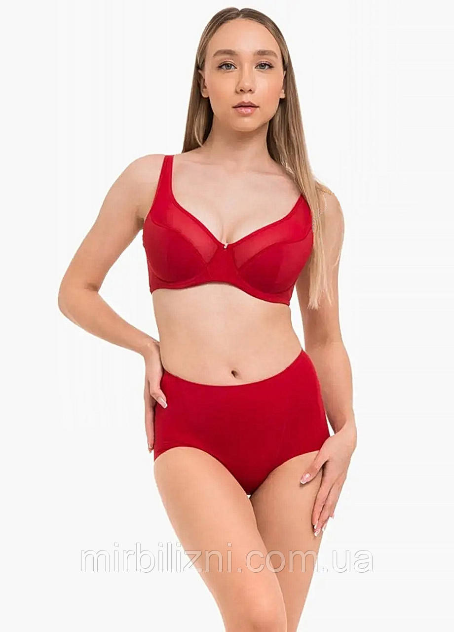 Бюстгальтер Acousma червоний, арт.71574 (ущільнена чашка, класичний, на кісточках)