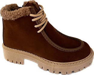 Черевик жіночі замшеві Bistfor коричневі