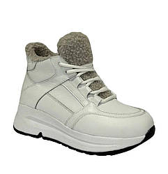 Черевики жіночі білі шкіряні Bistfor