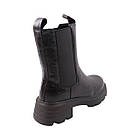 Черевики жіночі Renzoni на платформі чорні натуральна шкіра, 41, фото 4