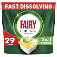 Таблетки для посудомийних машин Fairy Original All in One Lemon 29 шт. (8006540726891/8700216237314)