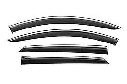 Вітровики з хромом Niken для Renault Logan I 2008-2013 гг. Поликарбонат (4 шт)