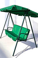 Садова гойдалка на 3 місця, 260 кг, з дахом і матрацом, антиковзна для саду та тераси