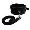 Набір нашийник з повідцем і маска Art of Sex - Light Soft Touch, Чорний, фото 4