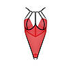 Боді з високим вирізом стегна AKITA BODY red XXL/XXXL - Passion Exclusive, фото 5