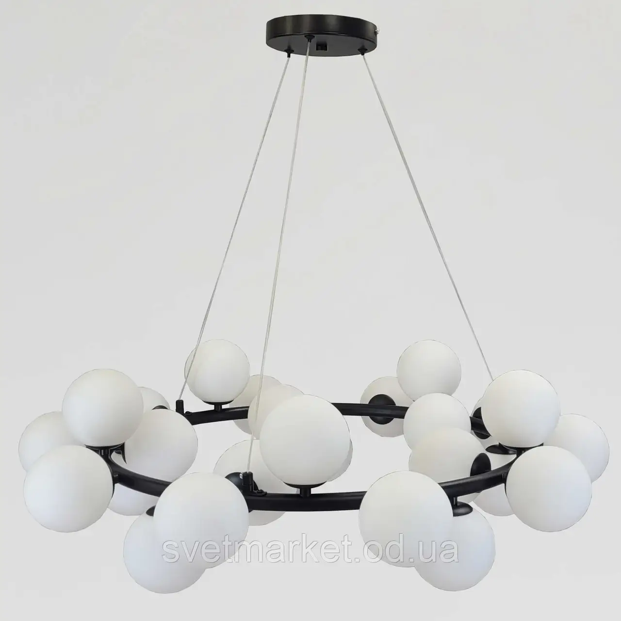 Сучасна люстра D123/25-(80)BK, фото 1