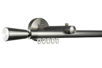 Zegar Карниз для штор однорядний Техно 20 Сталевий імпресійний, Трапеція