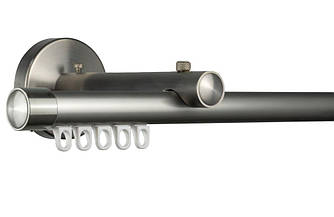 Zegar Карниз для штор однорядний Техно 20 Сталь імпресійний, Заглушка