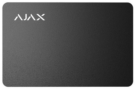 Ajax Безконтактна карта Pass чорна, 100шт