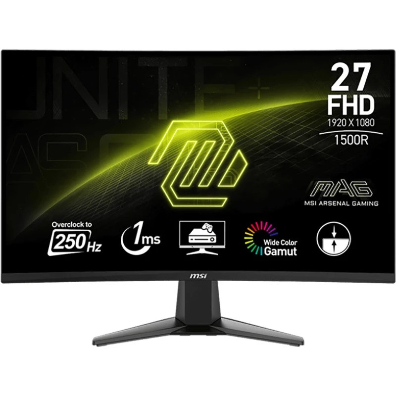 Монітор MSI 27" MAG 27C6X VA Black Curved 250Hz, фото 1