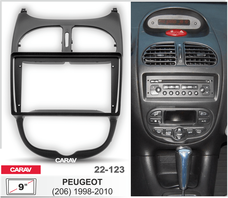 Перехідна рамка CARAV 22-123 Peugeot, фото 1