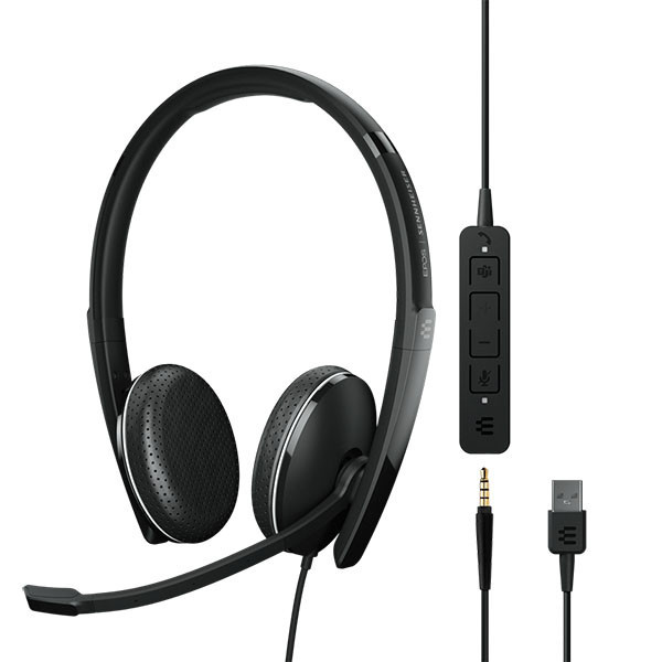 Гарнітура стерео комп'ютерна On-Ear ADAPT 165T USB II, 3.5мм/USB, однонаправлений, сертифікат Sennheiser