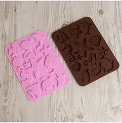 Форма силіконова для шоколаду Морська