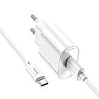 Адаптер мережевий Hoco Type-C Cable Fighter single port charger C109A |1USB, 18W/3A, QC| білий, фото 4