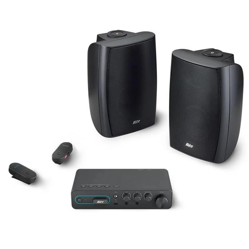 AVER Аудіосистема SA-A5, 2х Omni-mic, динаміки 2х32 Вт, USB, BT, 3.5 mini jack, RJ45, чорний