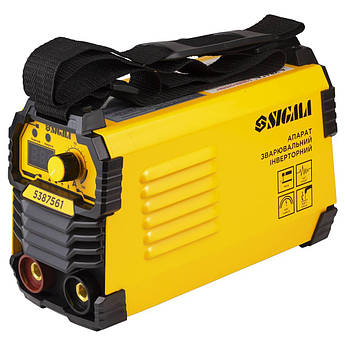 Апарат зварювальний інверторний ММА-140А електрод 4мм дисплей SIGMA (5387561)