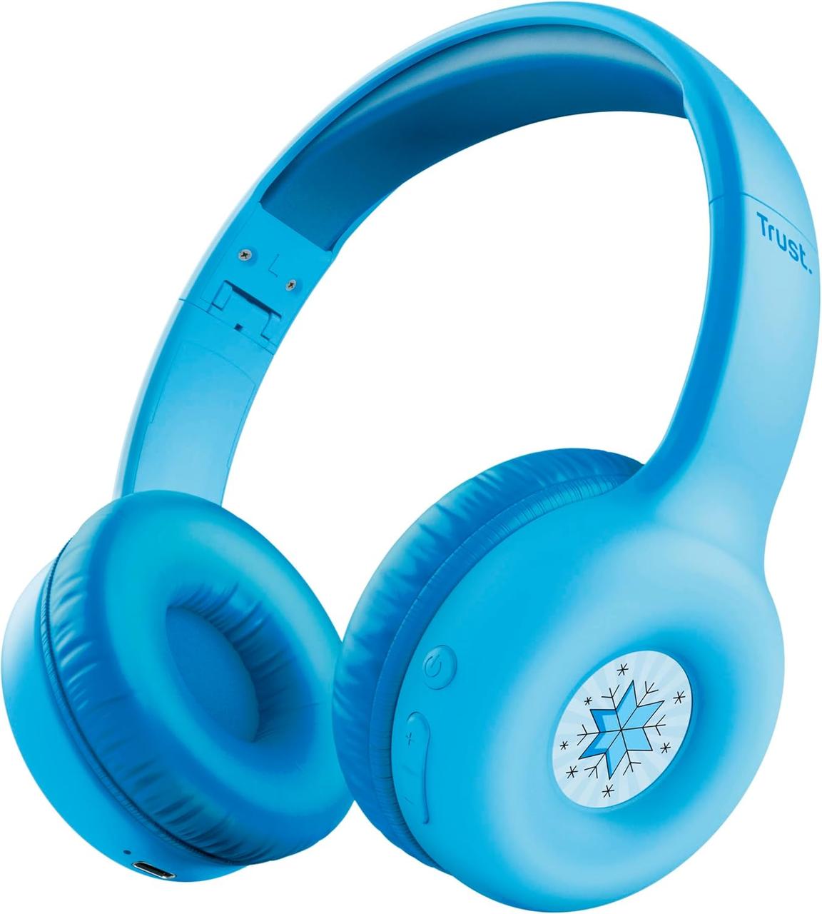 Навушники On-ear Nouna Kids, Wireless, Mic, Синій Trust