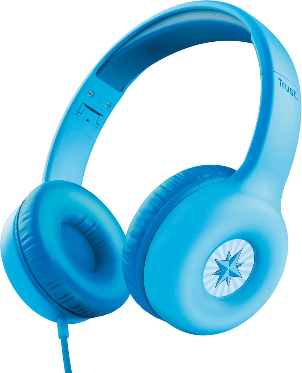 Навушники Nouna Headphones mini-jack, Mic, Синій Trust