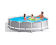 Басейн каркасний Intex 26706 розмір 305x99 см, об'єм 6148 л (Картриджний фільтр-насос, драбина), фото 10