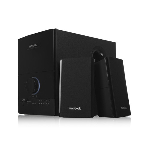 Акустична система M-500U 2.1, 40W, mini-jack, USB, SD, пк, чорний Microlab