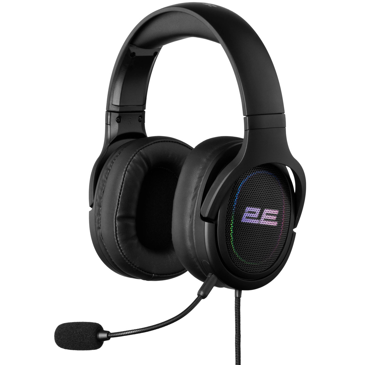 Гарнітура ігрова HG330, 7.1, USB-A, RGB, 2м, чорний 2E Basic