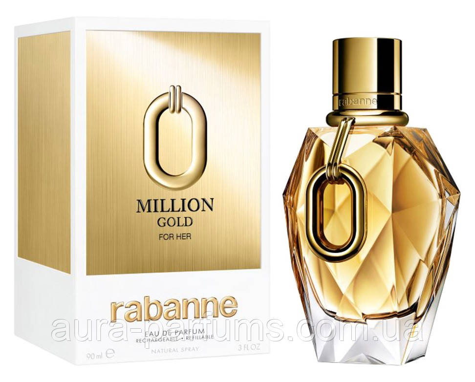 Жіночі парфуми Paco Rabanne Million Gold For Her (Пако Рабан Мільйон Голд Фор Хер) Парфумована вода 90 ml/мл