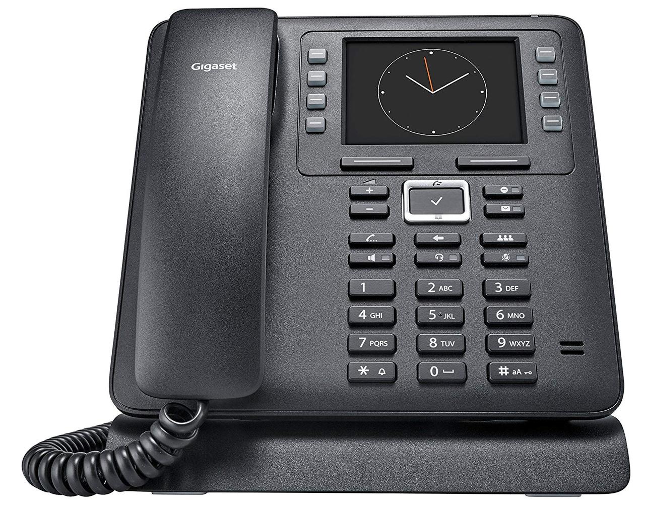 Gigaset Телефон IP Maxwell 3 2xGE LAN, 1xUSB-A, SIP, PoE, 3.5" кольоровий дисплей