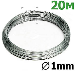 Струна нікельхром 1 мм Моток 20 м Ніхромова струна Ni80Cr20 Змінний нагрівальний елемент зварювача Х20Н80
