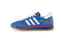 Чоловічі кросівки Adidas SL 72 Blue White Red (сині) класні спортивні кроси замша текстиль Y14965