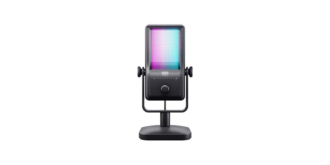 Cherry Xtrfy Мікрофон геймінговий NGALE R, Cardioid, USB-A, 2м, RGB, чорний