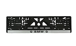 ТОП! Рамка під номер пластик BMW (Racing рельєфна) - (gHome)