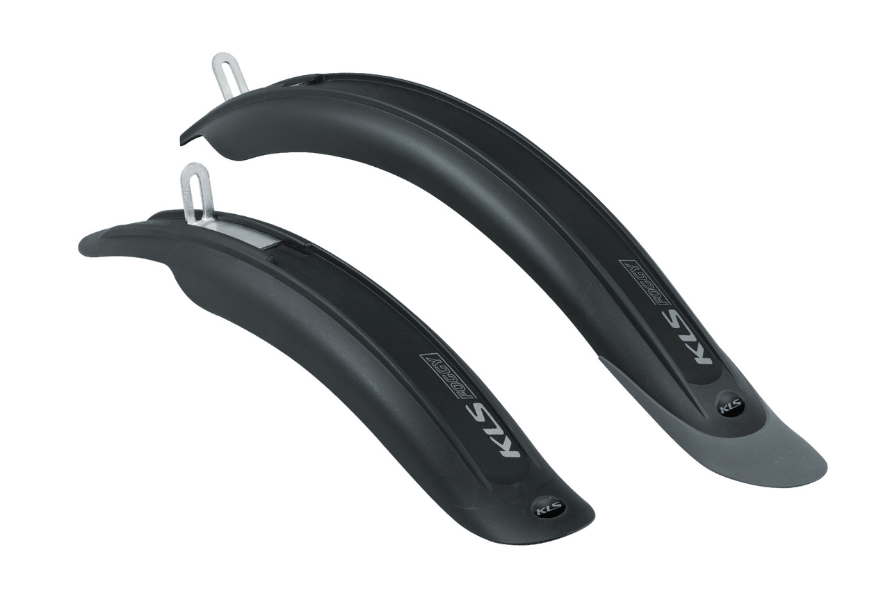 Крила на велосипед щиток болотники KLS FOGGY 16-20" переднє + заднє black - grey, фото 1