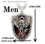 Підвіска святий Архангел Михайло захисти мене кулон щит амулет оберіг, фото 3