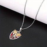 Підвіска святий Архангел Михайло захисти мене кулон щит амулет оберіг, фото 2