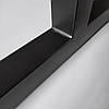 Регульована опора для столу з металу 500×100 мм, H 730 мм 1 шт Чорний, фото 8